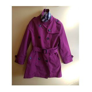 BURBERRY PINK TRENCH COAT GIRL - SIZE 6Y 116